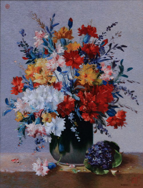 中国工艺美术大师朱军成刺绣作品欣赏